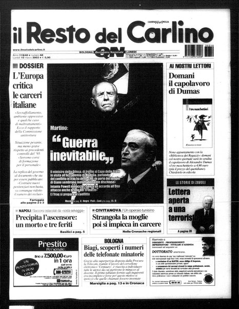 Il Resto del Carlino : giornale dell'Emilia